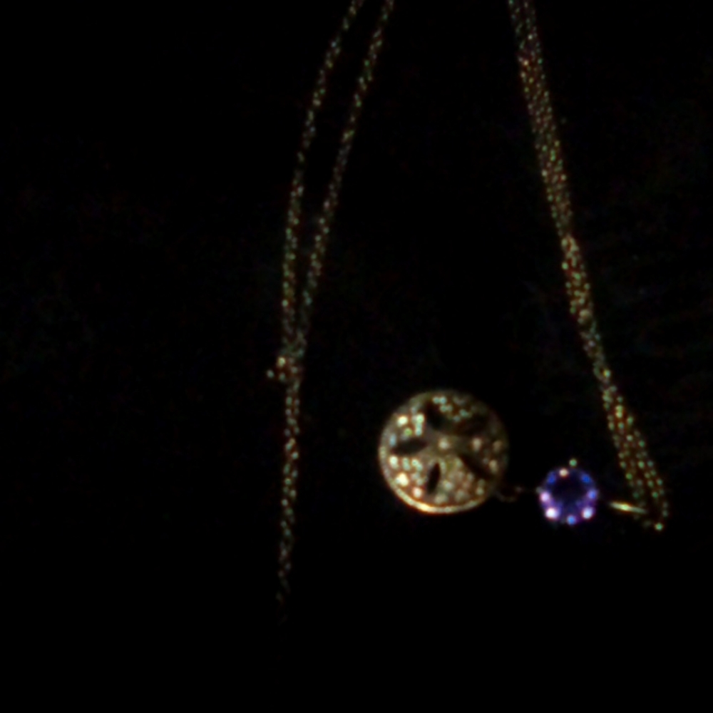 Star diamond sterling silver necklace